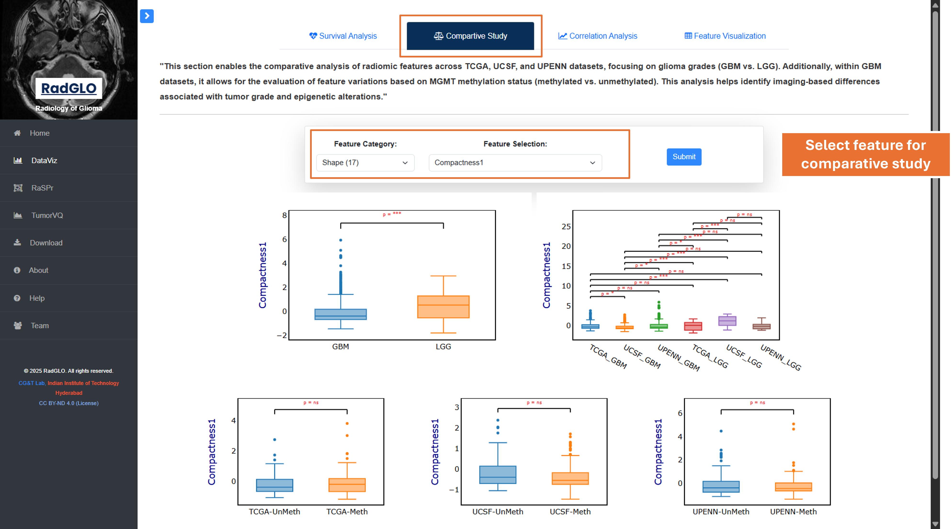 Correlation Analysis Screenshot